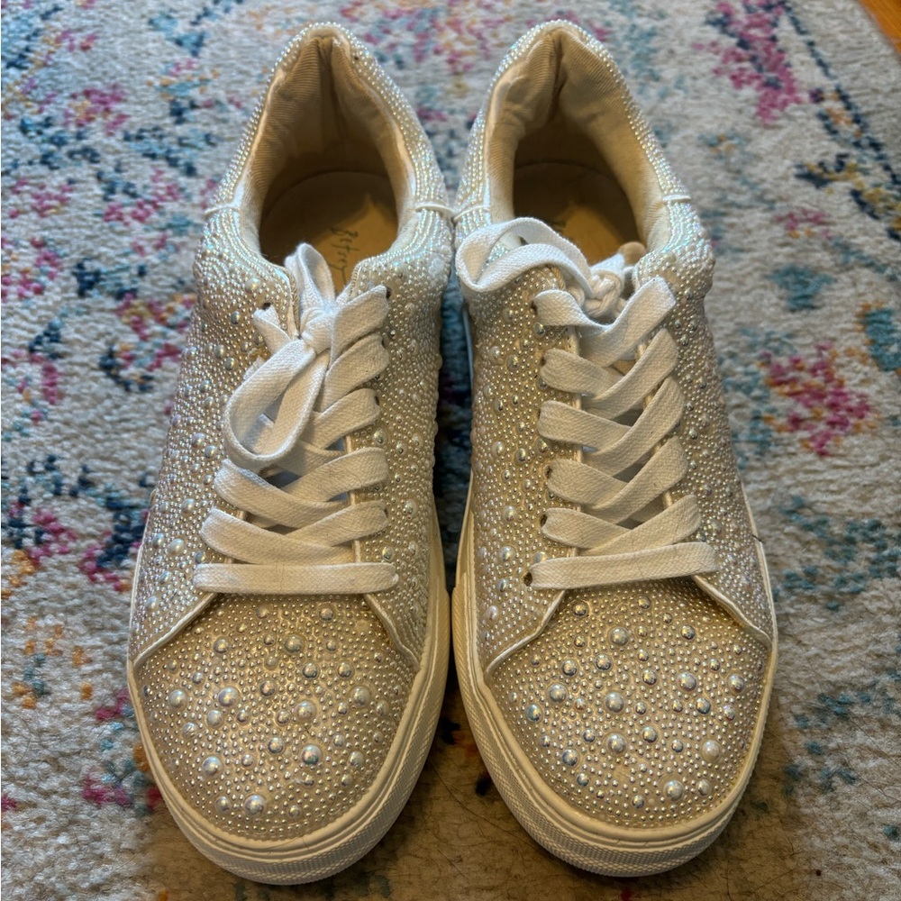 Betsey Johnson Pearl Sneakers